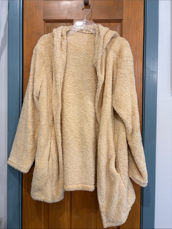 Jackets & Blazers - Open Teddy Jacket/Cardigan